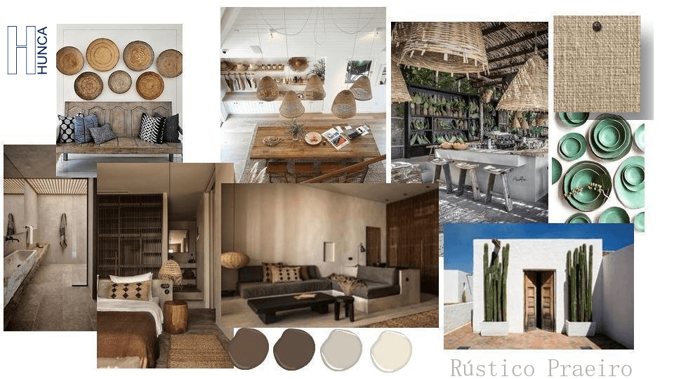 moodboard de ideias Rustico-praeiro